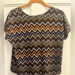 Vintage y2k earth tones crop top